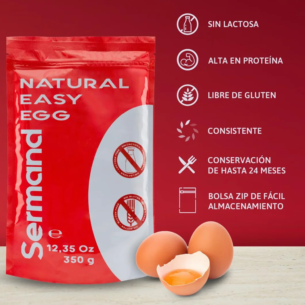 Yema de Huevo en Polvo Ecológico 350gr Sin Aditivos Sin Lactosa
