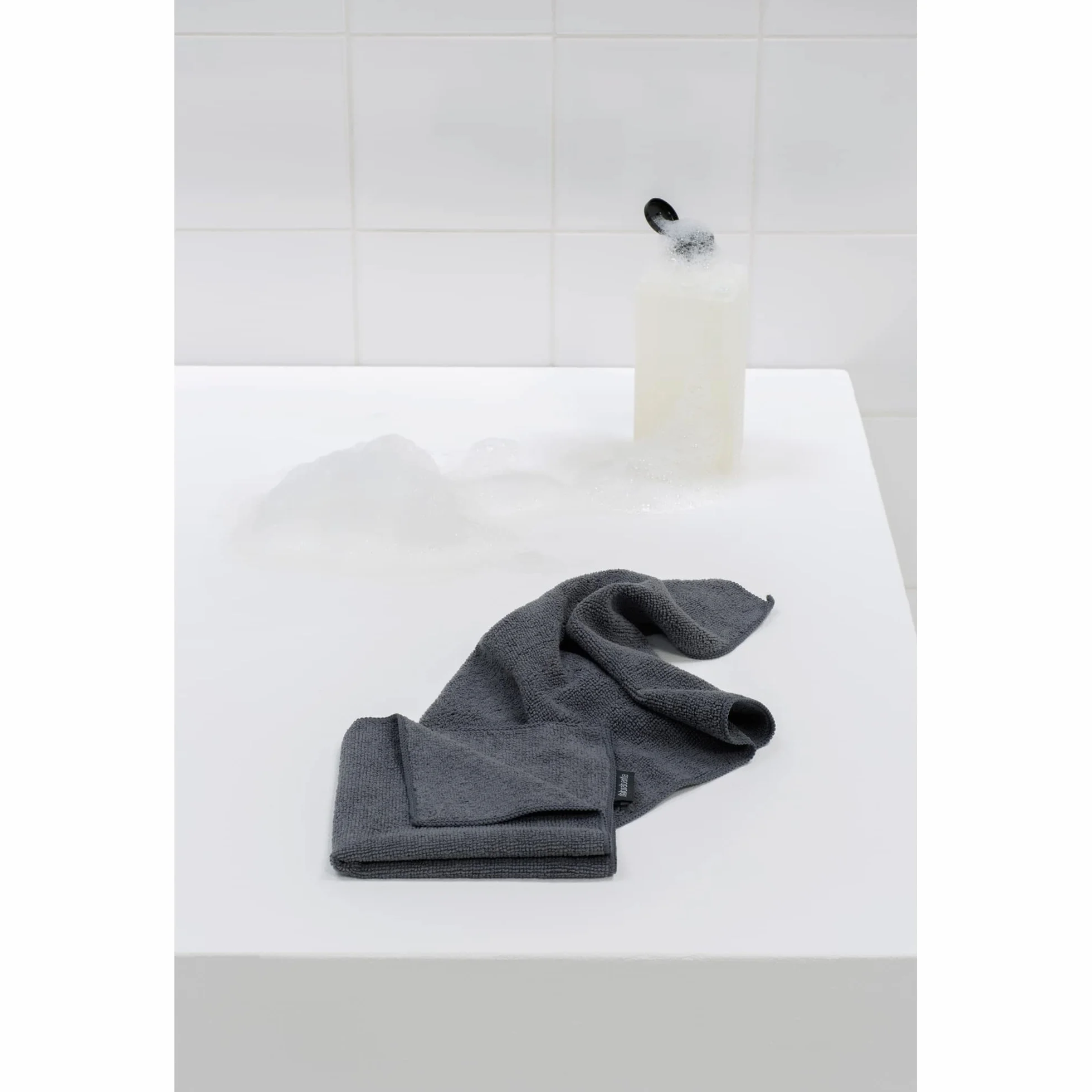 Brabantia Paños de Cocina de Microfibra Gris Oscuro Set de 2 30 x 30 x 0,5 cm