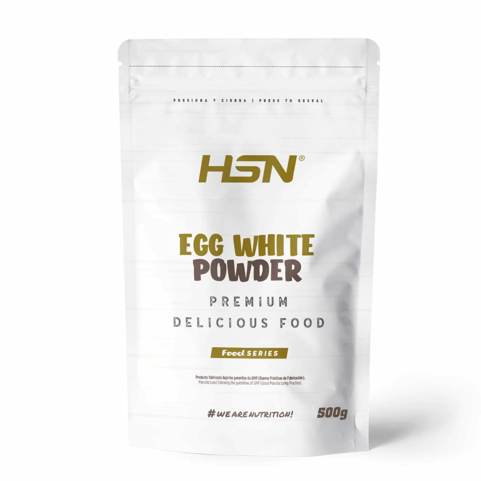 Albúmina de Huevo en Polvo Sin Sabor 500g | Proteína de Clara de Huevo Pura | No-GMO, Vegetariano, Sin Lactosa, Sin Grasa