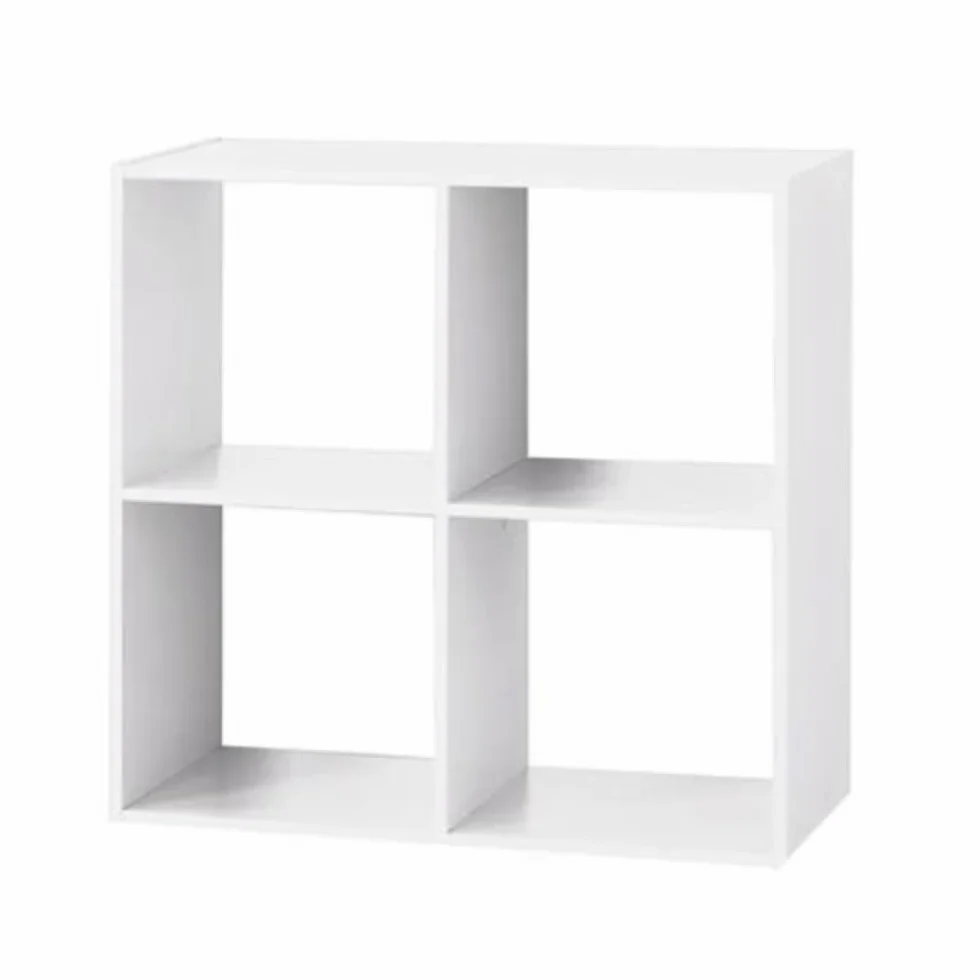 Estantería 4 Cubos 67.6 x 32 x 67.6 cm Blanco