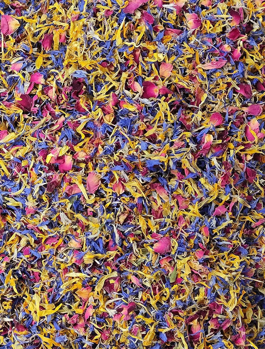 Mezcla De Flores De Primavera Rosa Comestible Aciano Caléndula Grado Culinario 10g