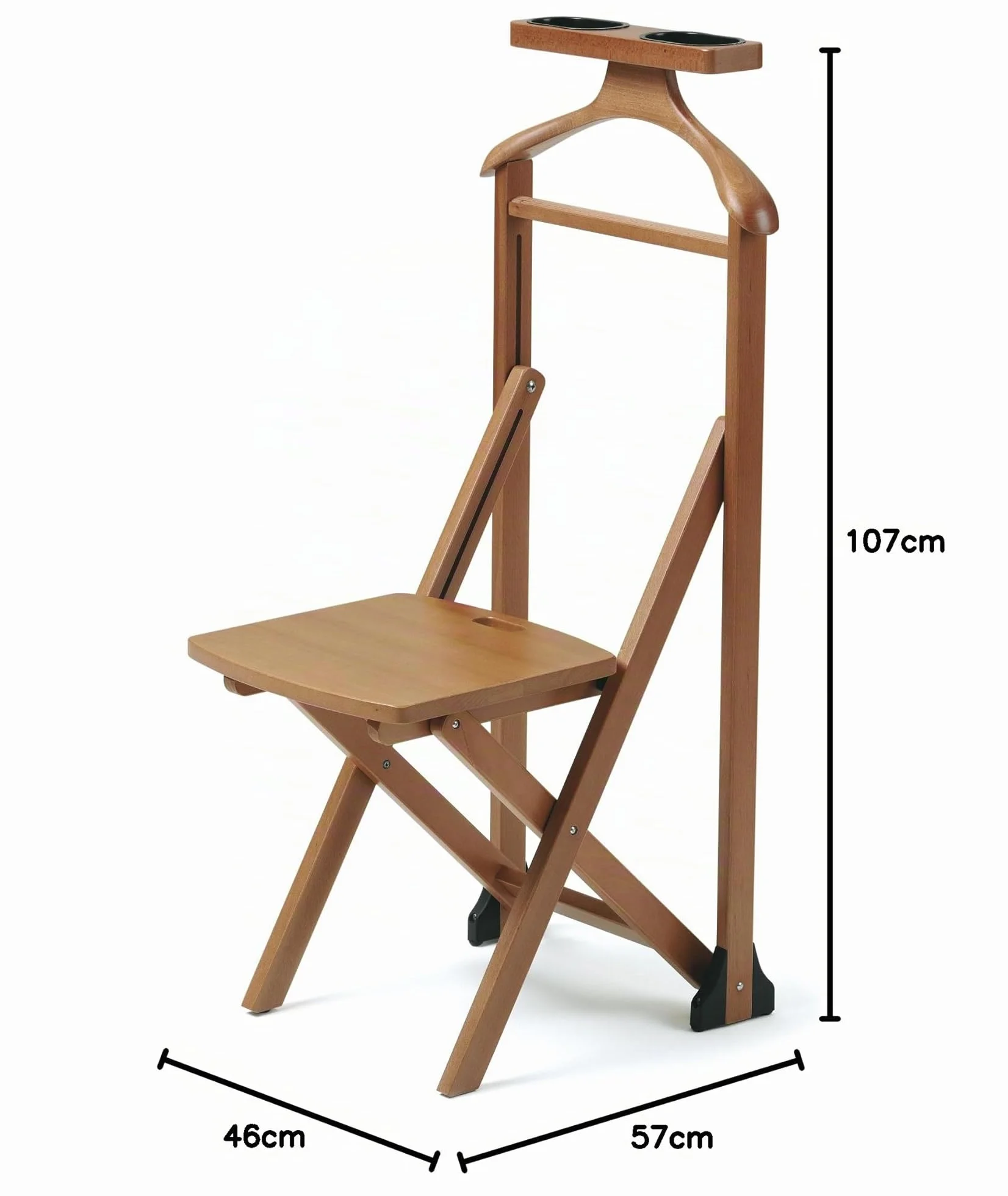 Arredamenti Italia Perchero Con Silla Para Dormitorio Madera Acabado Cerezo Ar-It