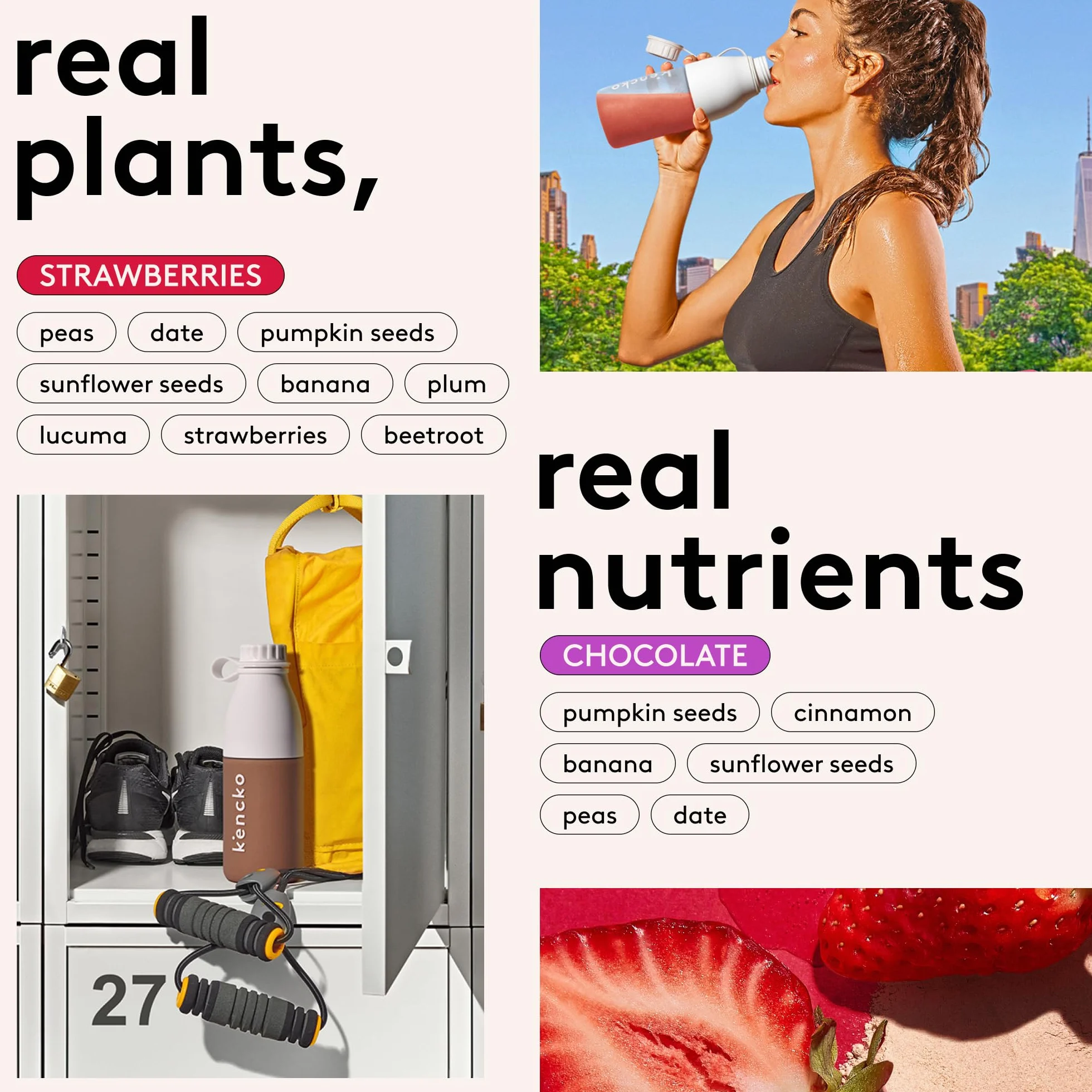 Performance Smoothie Conventional Starter Pack 1x Chocolate 1x Strawberry 1 Universal Bottle