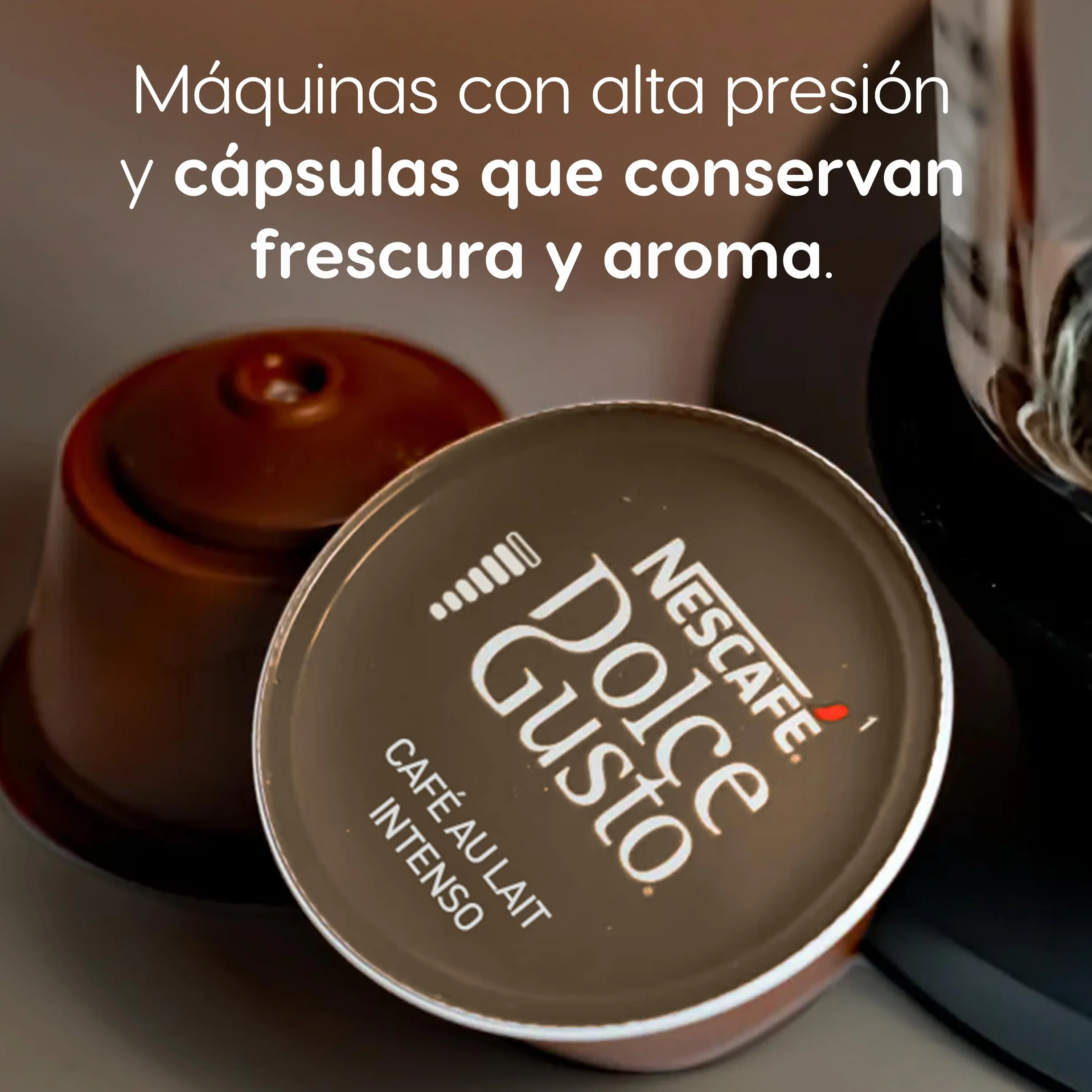NESCAFÉ Dolce Gusto Café con Leche intenso Cápsulas de Café 48 Cápsulas Intensidad 9 Originales