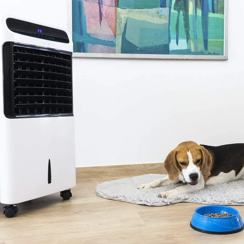 Cecotec Climatizador Evaporativo EnergySilence PureTech 6500. 80 W, Doble Función Frio/Calor, Caudal 600 m2/h, 12l de Capacidad, Temporizador hasta 8h, Mando a Distancia, 3 Velocidades