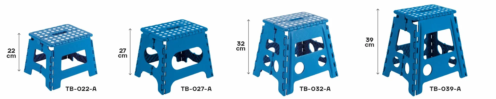 Arregui Taburete Plegable de Cocina, Escalera Pequeña, Azul, 27 cm Altura