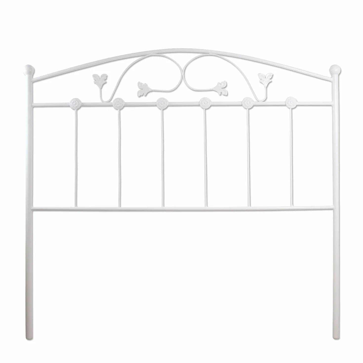 El Herrero Cabecero de Forja Manchego | Cabezal para Cama de Matrimonio e Individual | Producto Artesanal de España Blanco, para Cama de 135 (142cm)