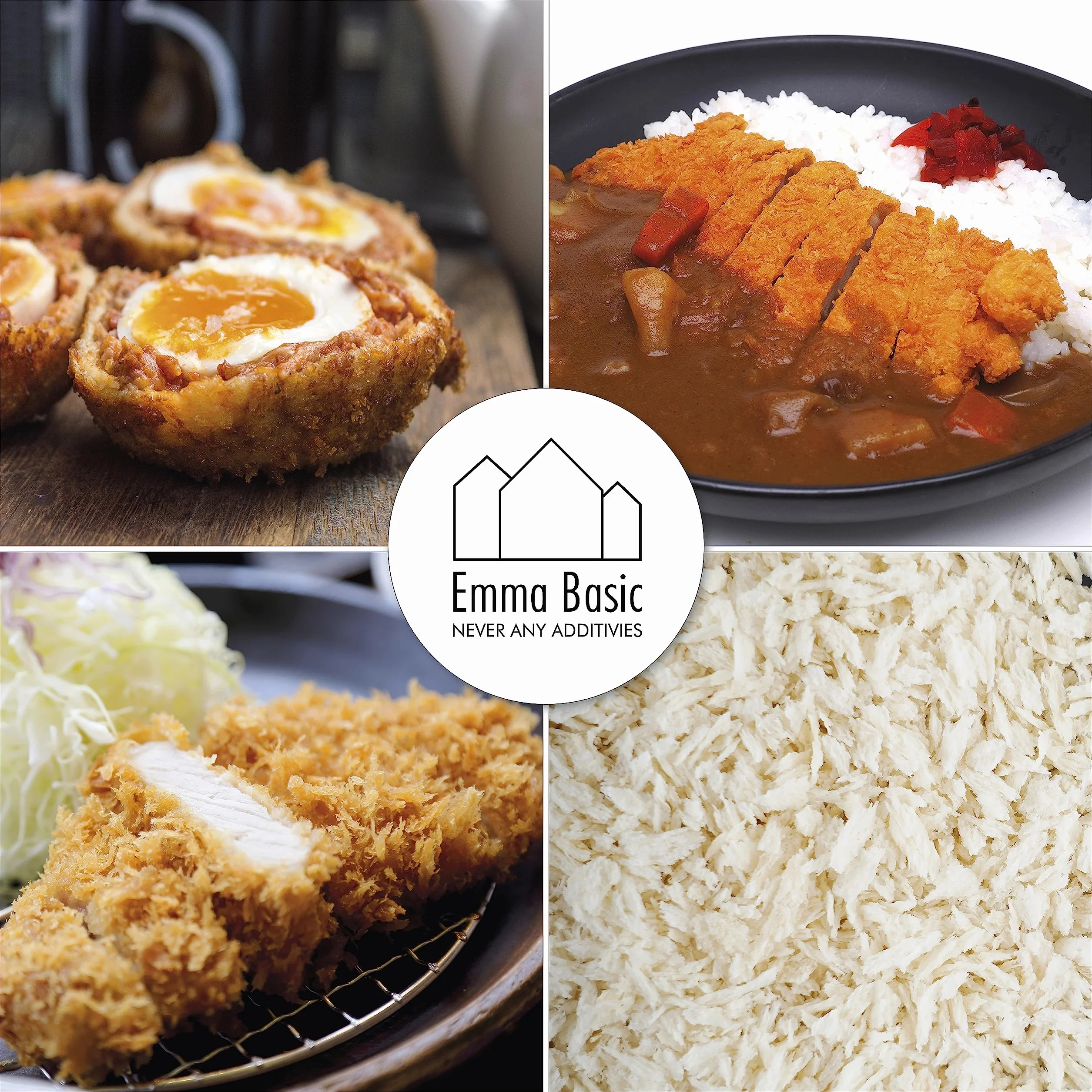 Pan rallado Emma Basic Panko 6 mm 10 kg Estilo japonés Extra crujiente