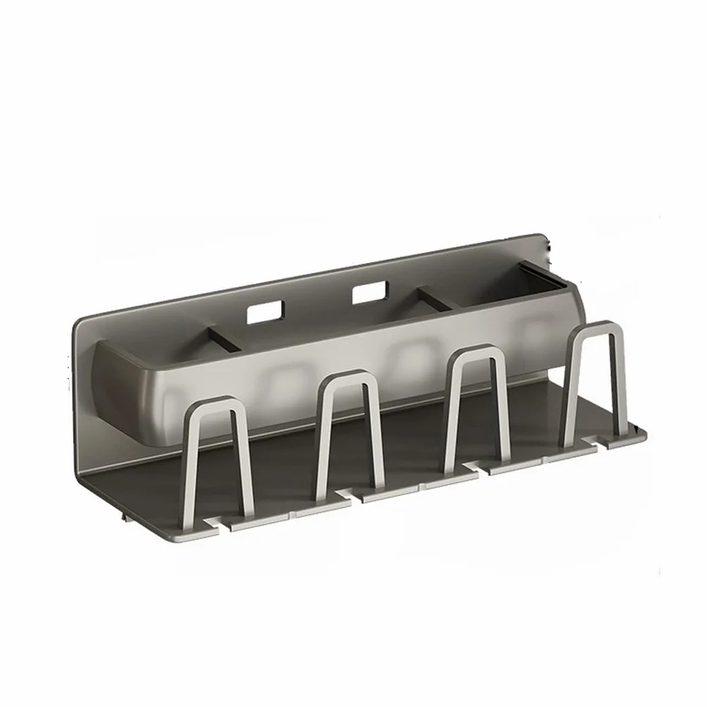 Estante para Inodoro de baño, Soporte para Cepillo de Dientes, Lavabo, Inodoro, sin Perforaciones, Peine montado en la Pared, Almacenamiento de Pasta de Dientes (AS)