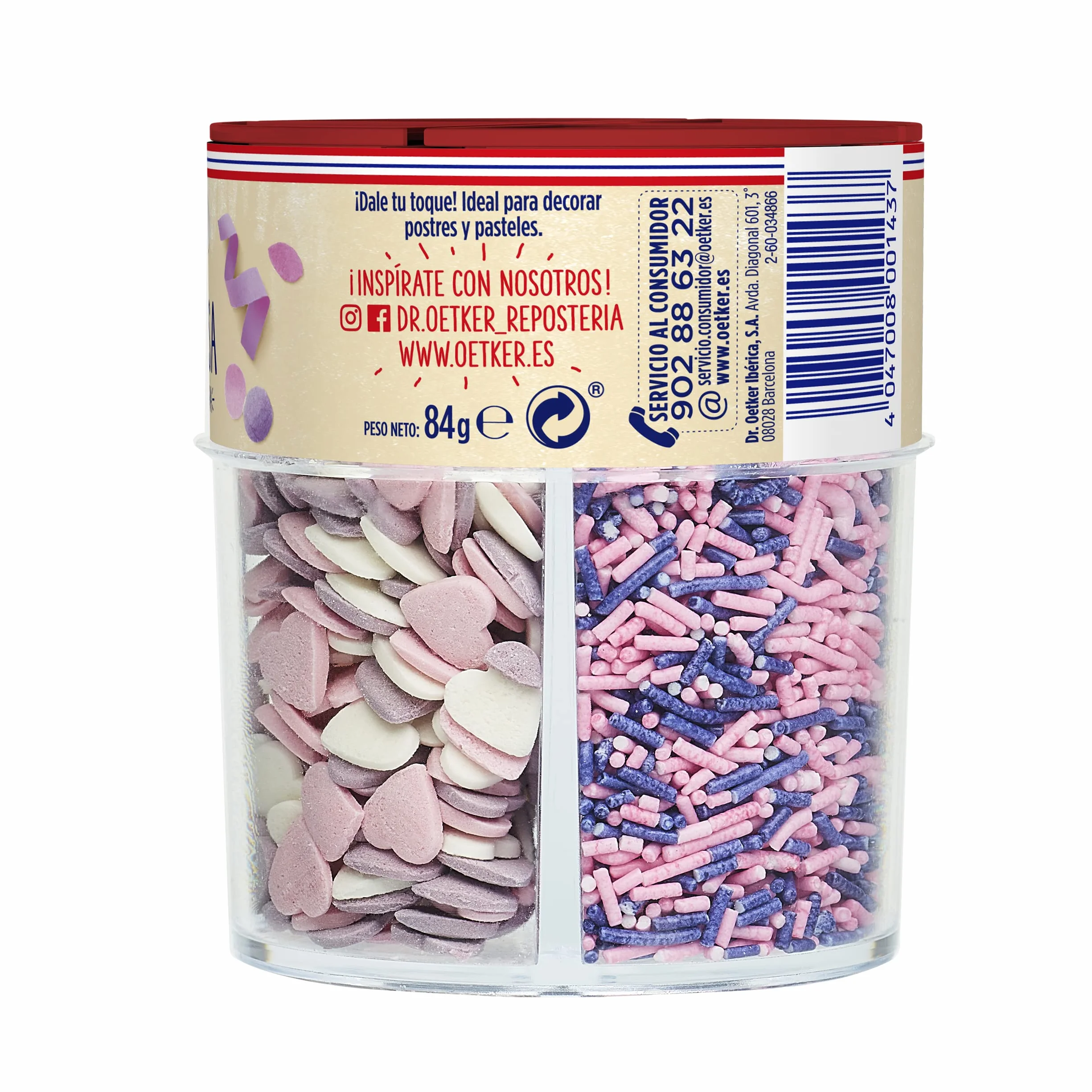 Dr. Oetker Decomagia Rosa Surtidos, 84 Gramo