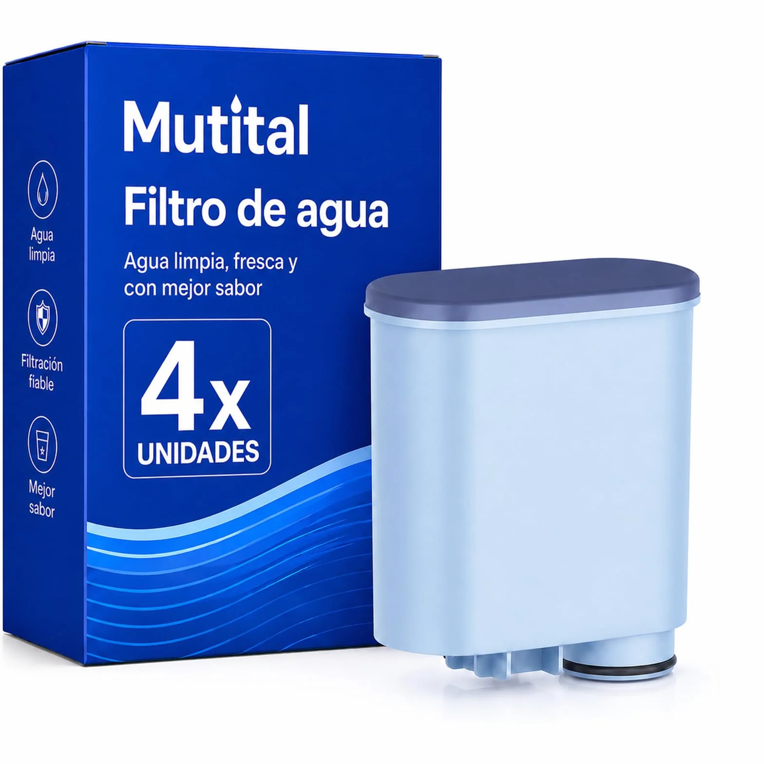 Filtros de agua para cafetera Philips AquaClean CA6903, 4 unidades