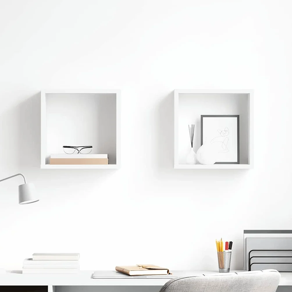 Estantes Cubo de Pared 2 Unidades 30x15x30 cm