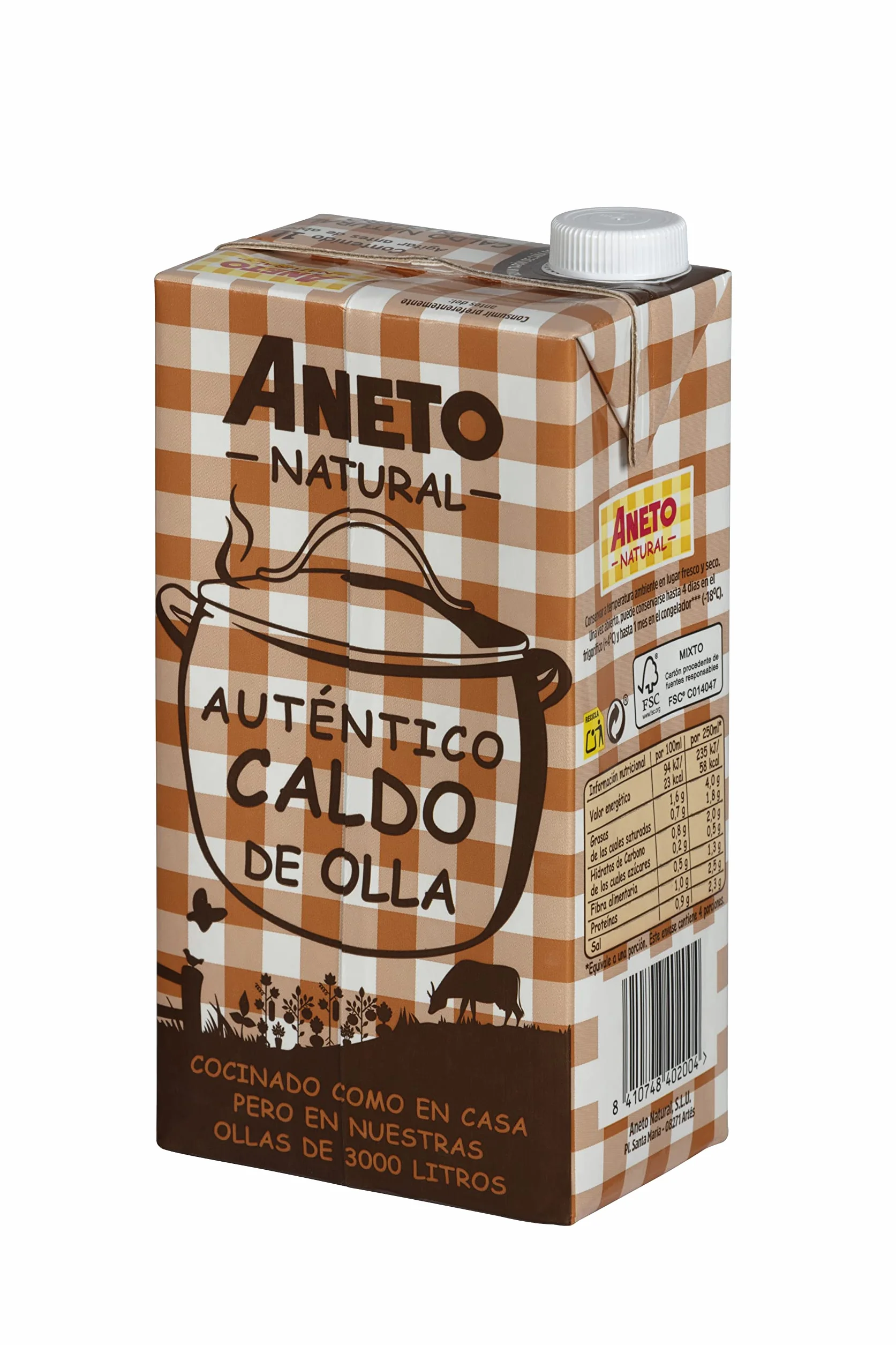 Aneto Caldo de Puchero Natural 6x1L