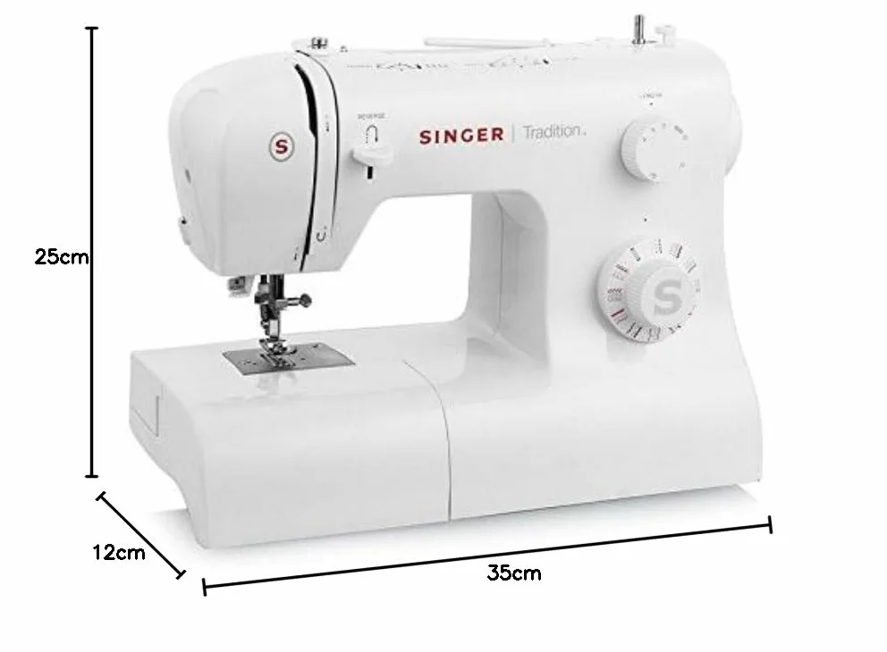 Singer Tradition 2282 Maquina De Coser Electronica Y Mecanica Con 32 Programas, Ojal Automático, Ajuste Longitud Y Ancho Puntada, Brazo Libre Maquina De Coser Profesional