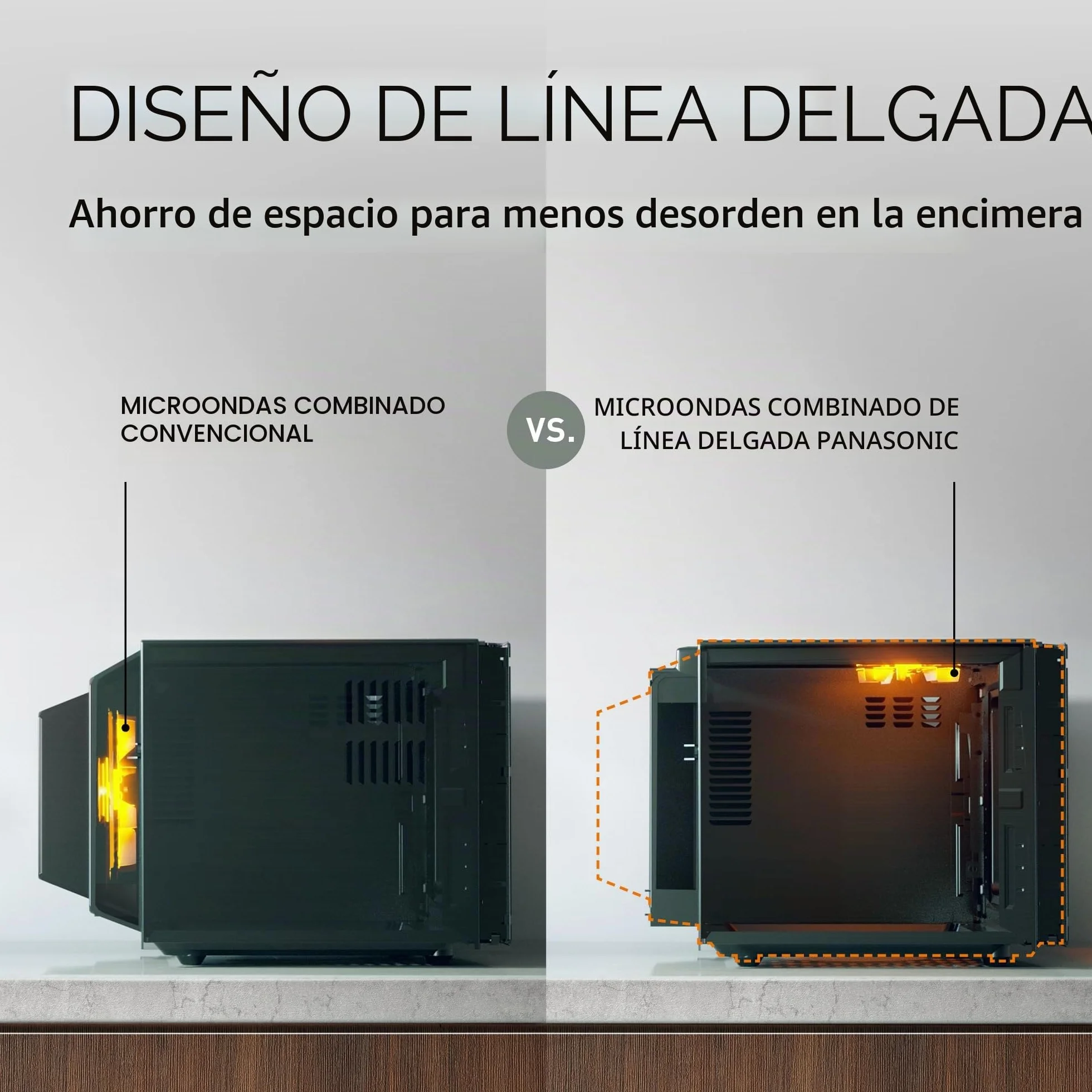 Panasonic NN-CT55RWEPG Horno Microondas Combinado 4 en 1 de 27 L con Freidora De Aire, Inverter de 1000 W, Grill de 1300 W, Convección, 19 Programas Automáticos, Blanco