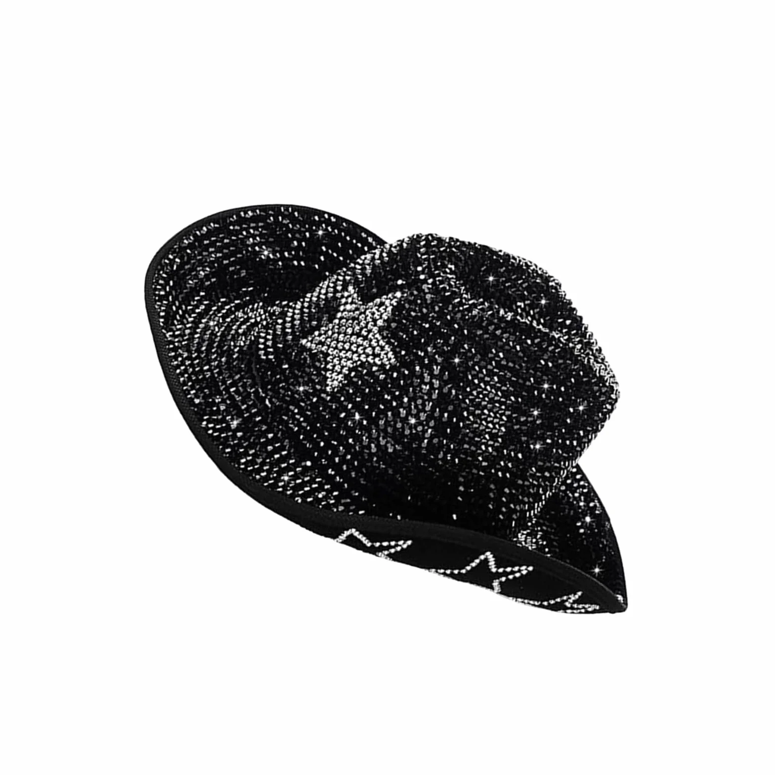 Sombrero de diamantes de imitación brillantes para fiestas de baile, eventos formales, para todas las edades, sombrero de moda
