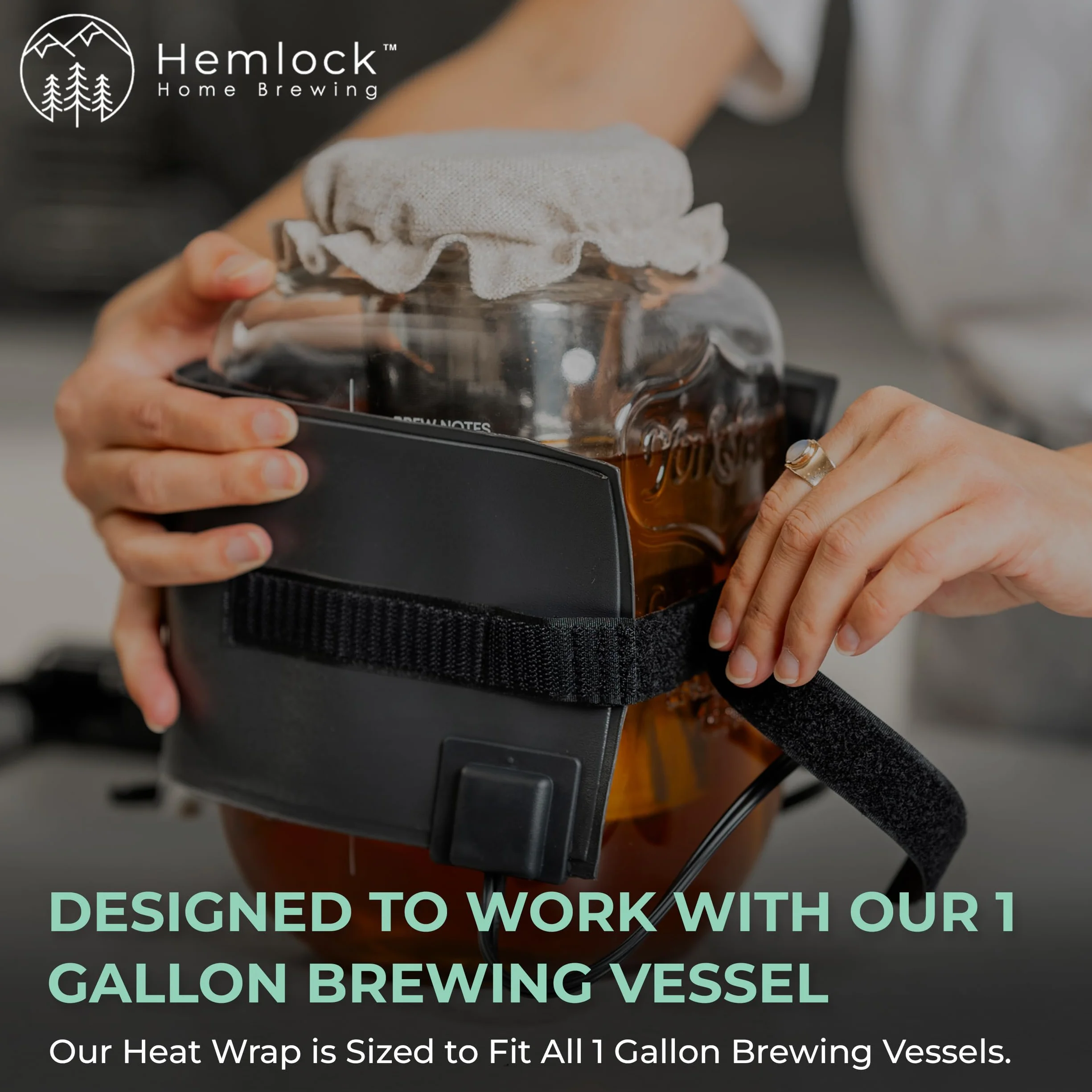 Hemlock Home Brewing Kombucha - Calentador de fermentación con Control de Temperatura