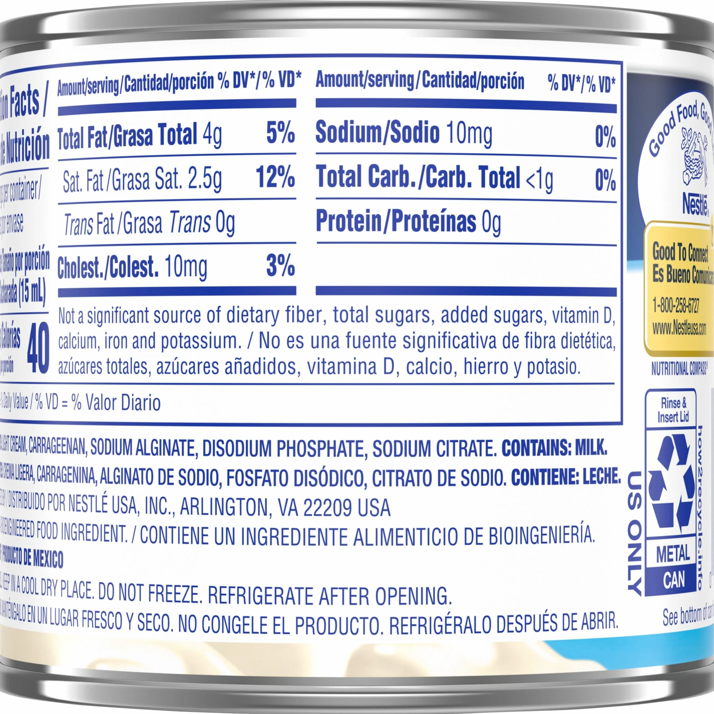Nestle Media Crema Table Cream 7.6 oz