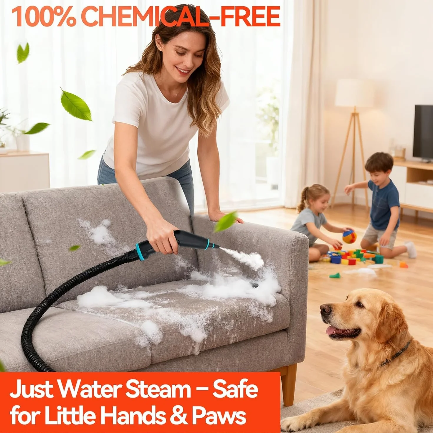 Vaporeta Limpieza Hogar 4 Bar Limpiador a Vapor Portátil 1500W 1250ml