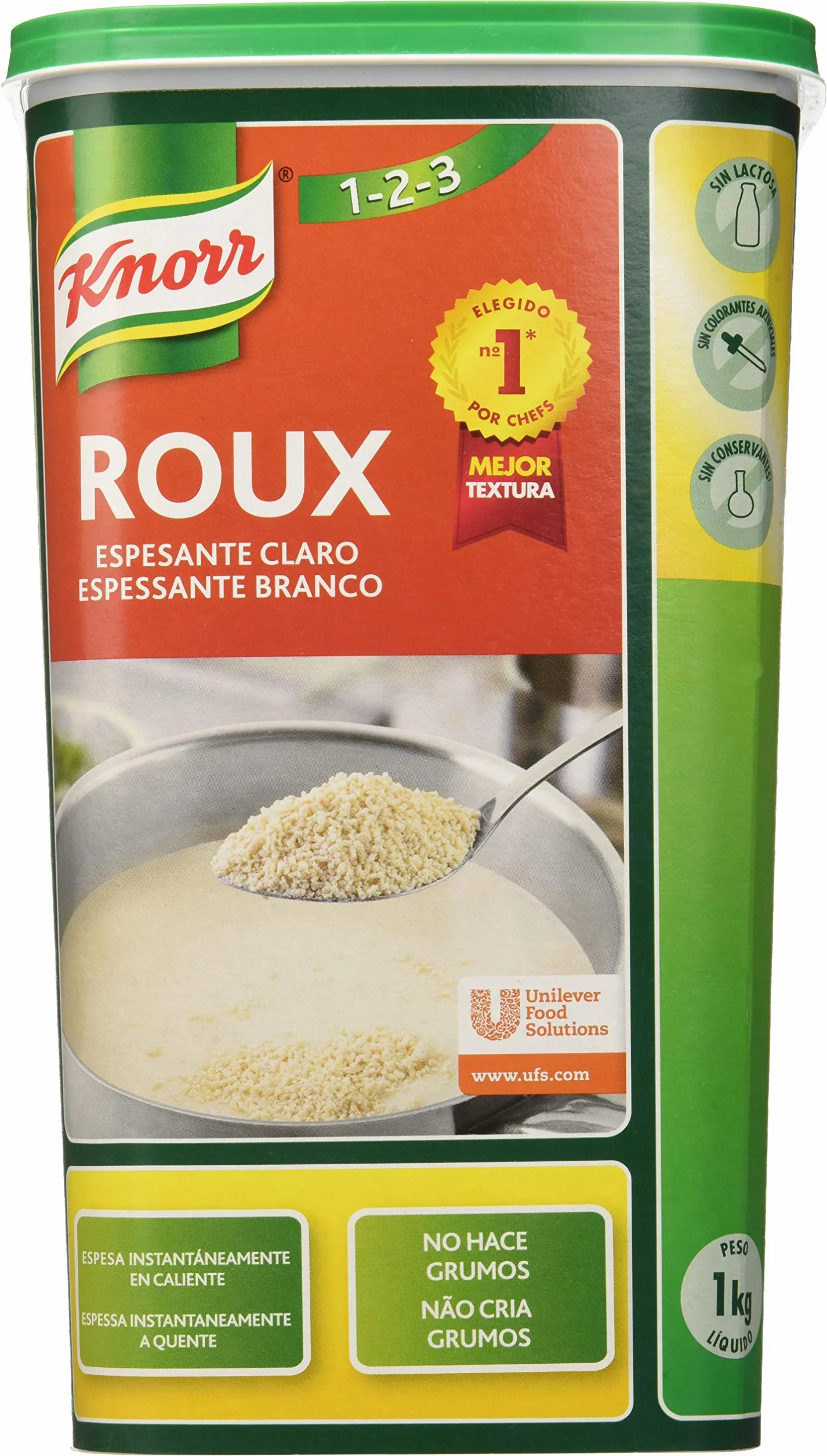 Knorr Roux Espesante Claro Sin Lactosa Deshidratado Bote 1kg