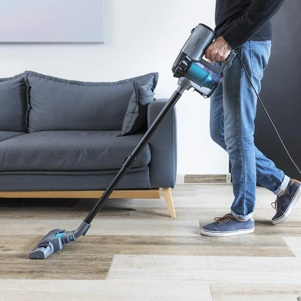 Cecotec Aspirador Vertical Conga Thunderbrush 560 2 en 1 600 W Tecnología ciclónica Filtro Alta eficiencia 6 Metros
