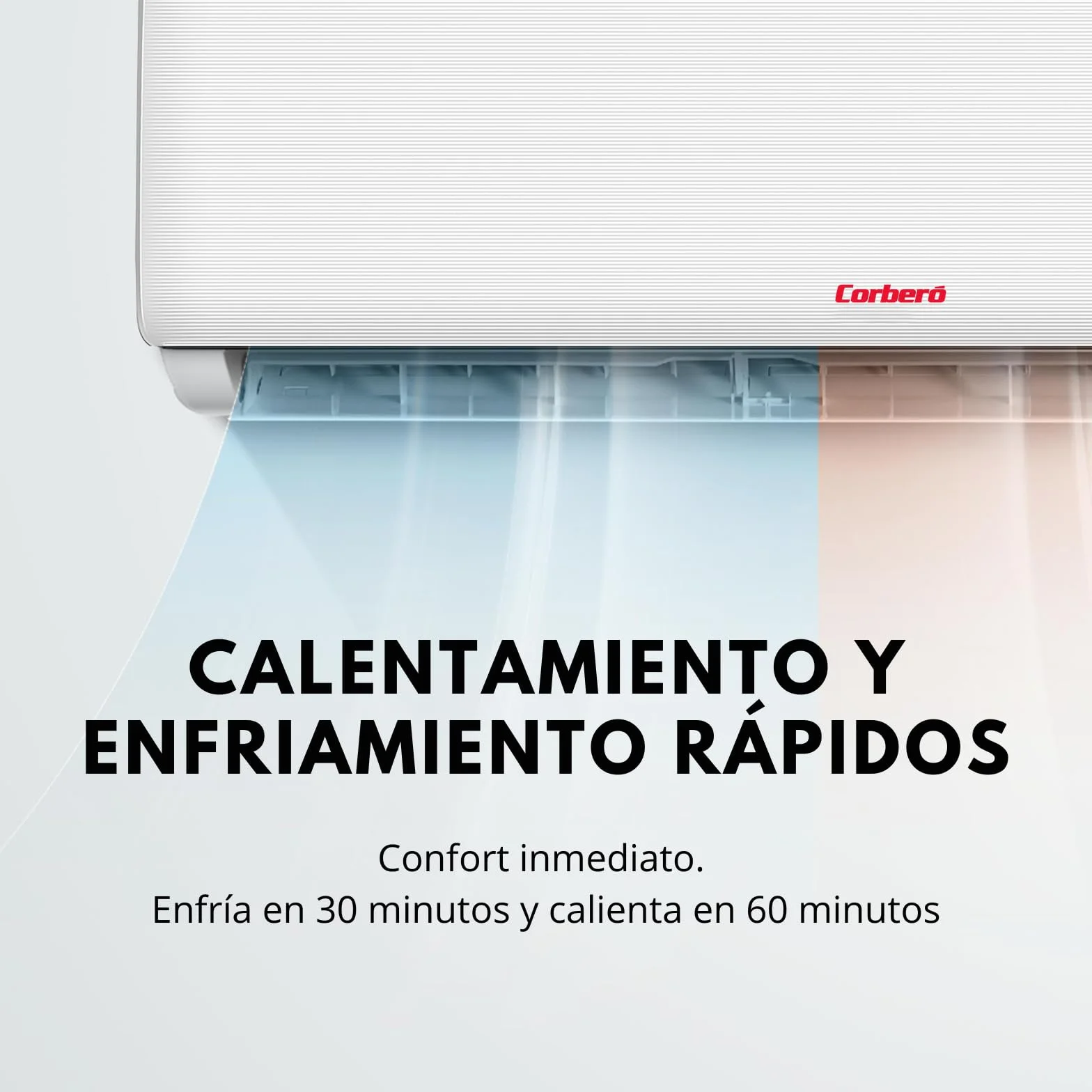 Corbero - Aire Acondicionado Split 9000BTU | CSP09GREGAL | Wifi | Inverter | Gas R32 | Eficiencia Energética A++/A+ | Bajo Consumo Energético | Control Remoto, Blanco
