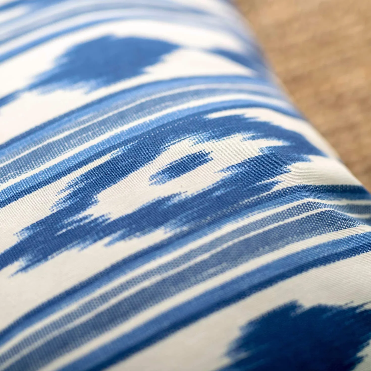 Fundas de Cojines para Sofá de Jardín Ikat Mediterráneo 30x50 cm Set de 2 Azul
