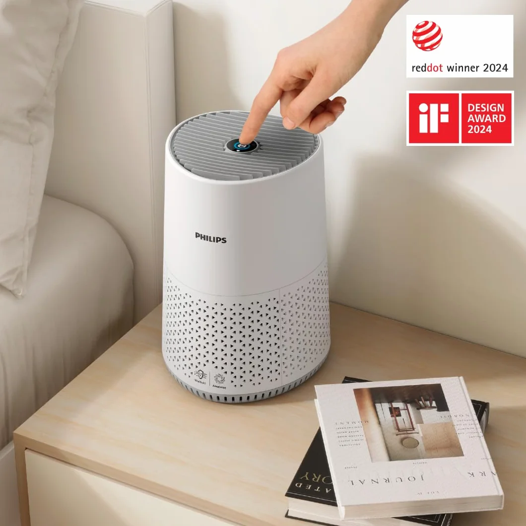 Philips Purificador de Aire Serie 600 con Filtro HEPA 99,97%, Control por App, Blanco (AC0651/10)