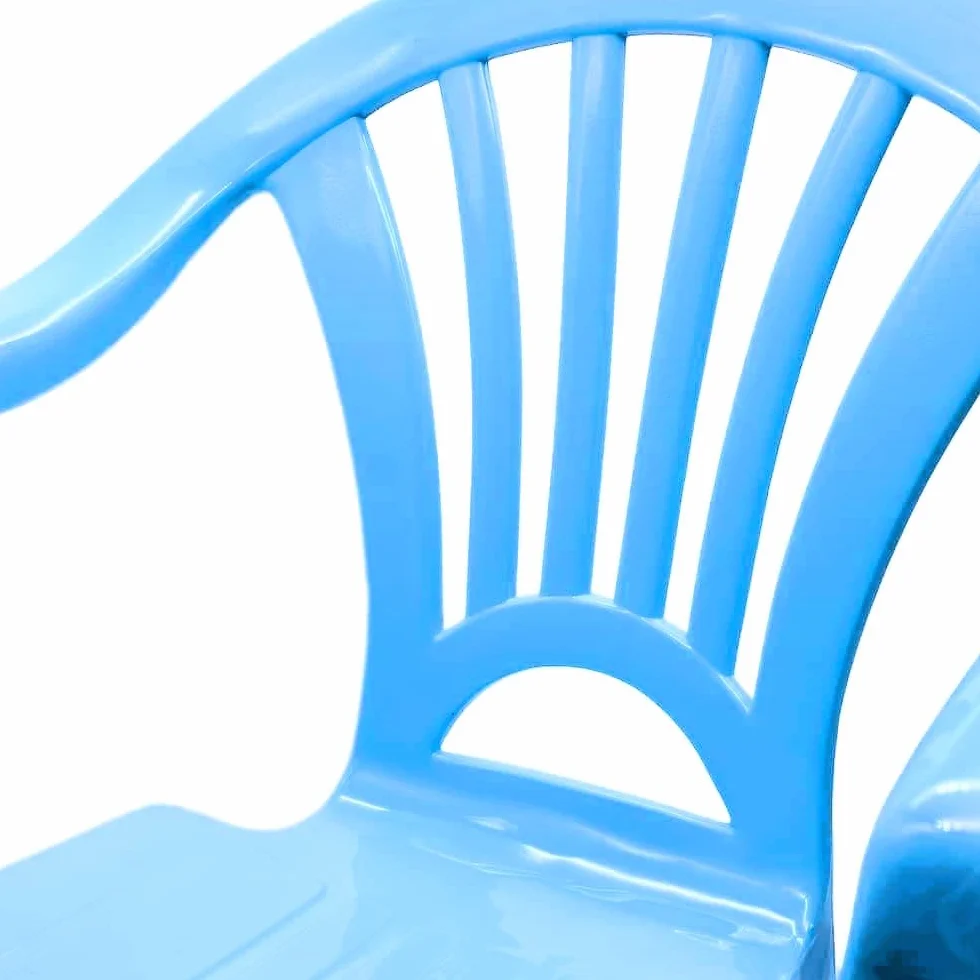 Silla Infantil para niños y niñas apilables para Interior y Exterior de plástico, Ideal para jardín, terraza, habitación de los niños (Azul Claro)