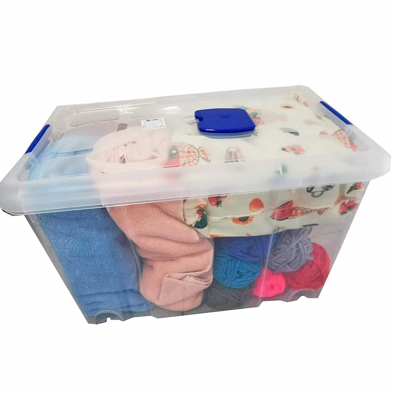 Acan Tradineur Pack de 2 Cajas de Almacenamiento 55 L 34,5 x 58,5 x 39,5 cm Plástico