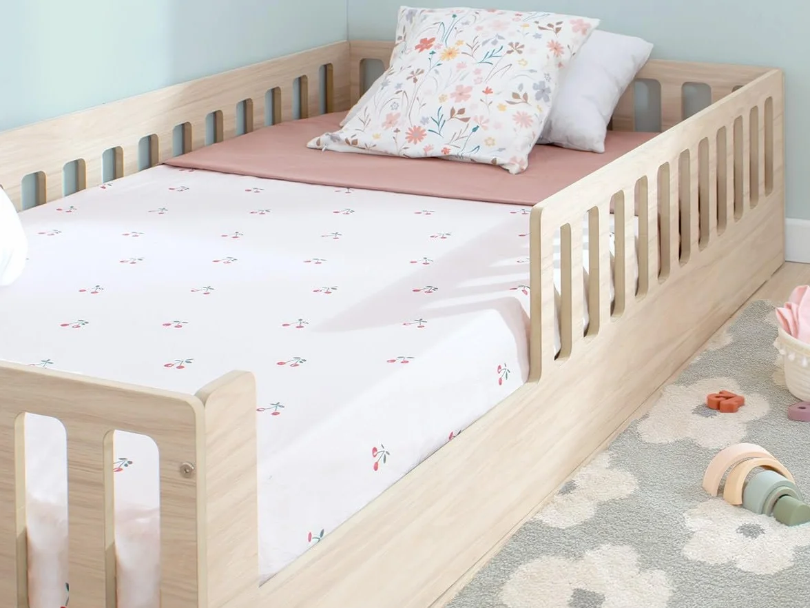 Bainba Cama Montessori BARROTES Creta 90x190 cm (Entrada Izquierda)