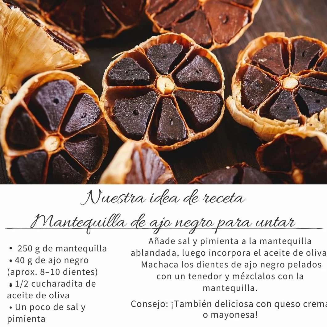 Detox Organica Ajo Negro 4 Cabezas Fermentadas Dientes Enteros Fermentación 90 Días 100% Natural Vegano
