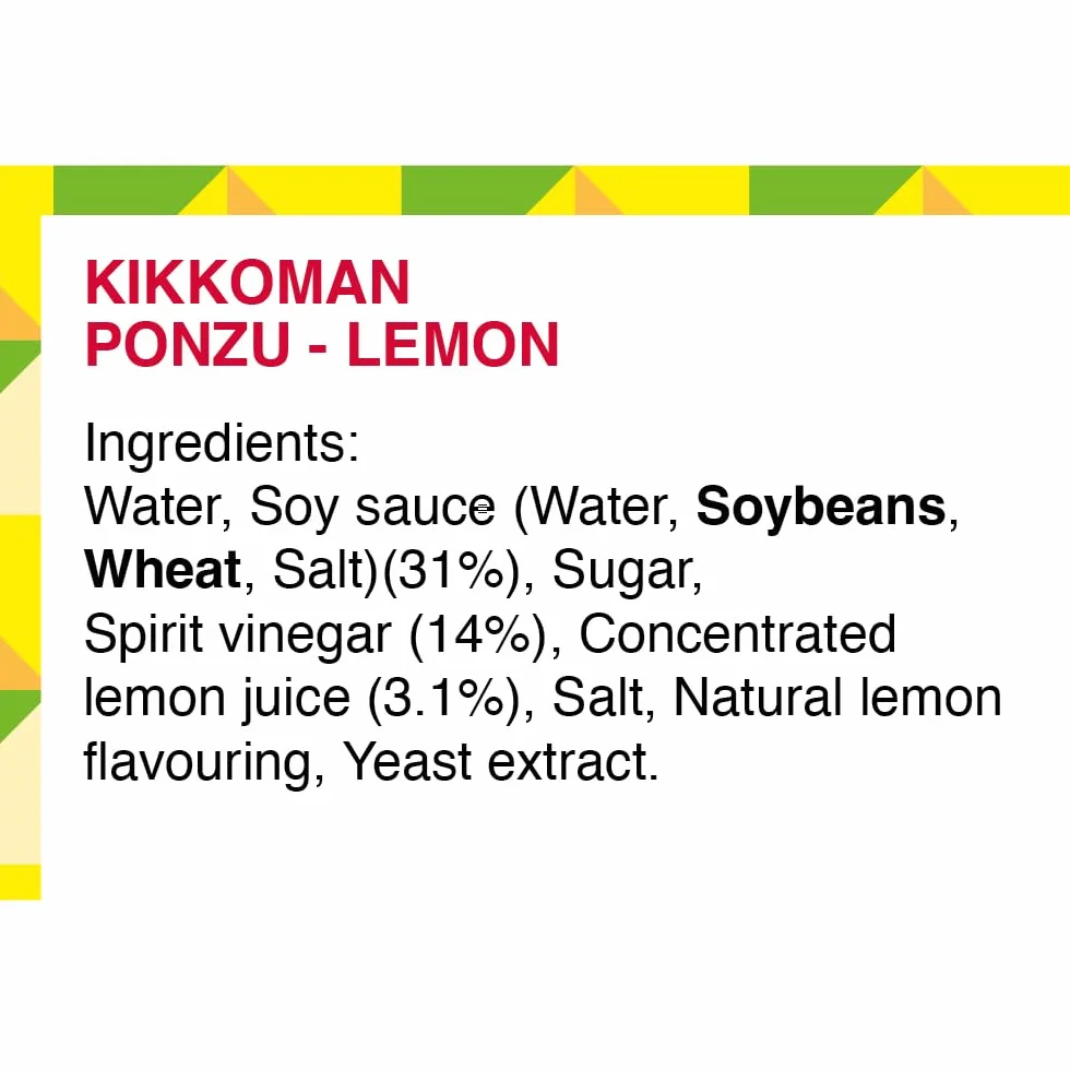 KIKKOMAN Salsa de soja cítrica PONZU 1000ml
