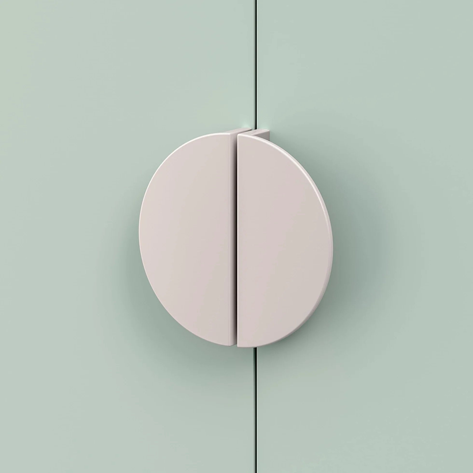 Armario Ropero Infantil Sandnes 123x60x40 cm Blanco/Verde Menta con Barra Colgante y 2 Puertas