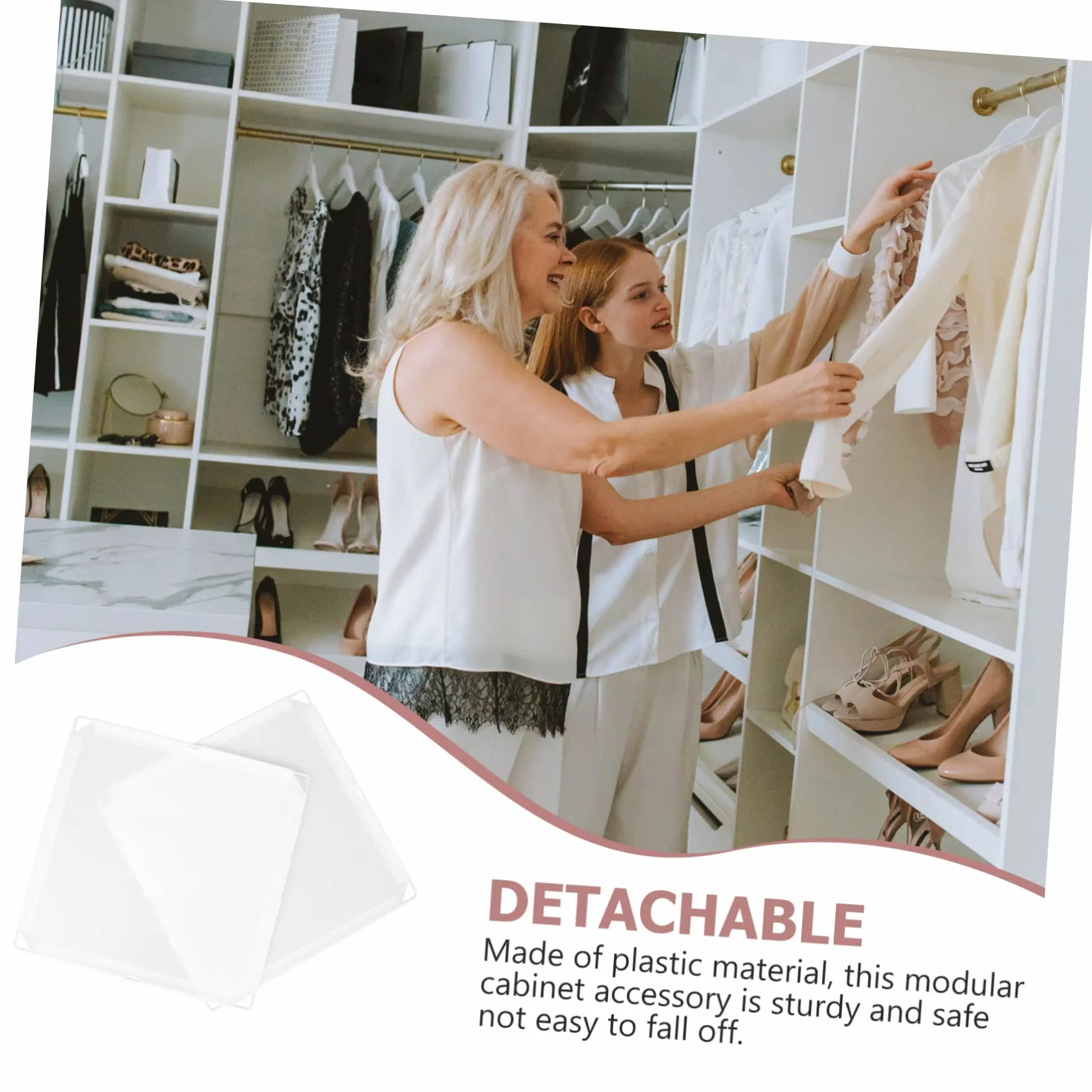 CHILDWEET 2 piezas Organizador de Ropa para Armario, Cubo de Almacenamiento Resistente, Diseño Simple y Portátil