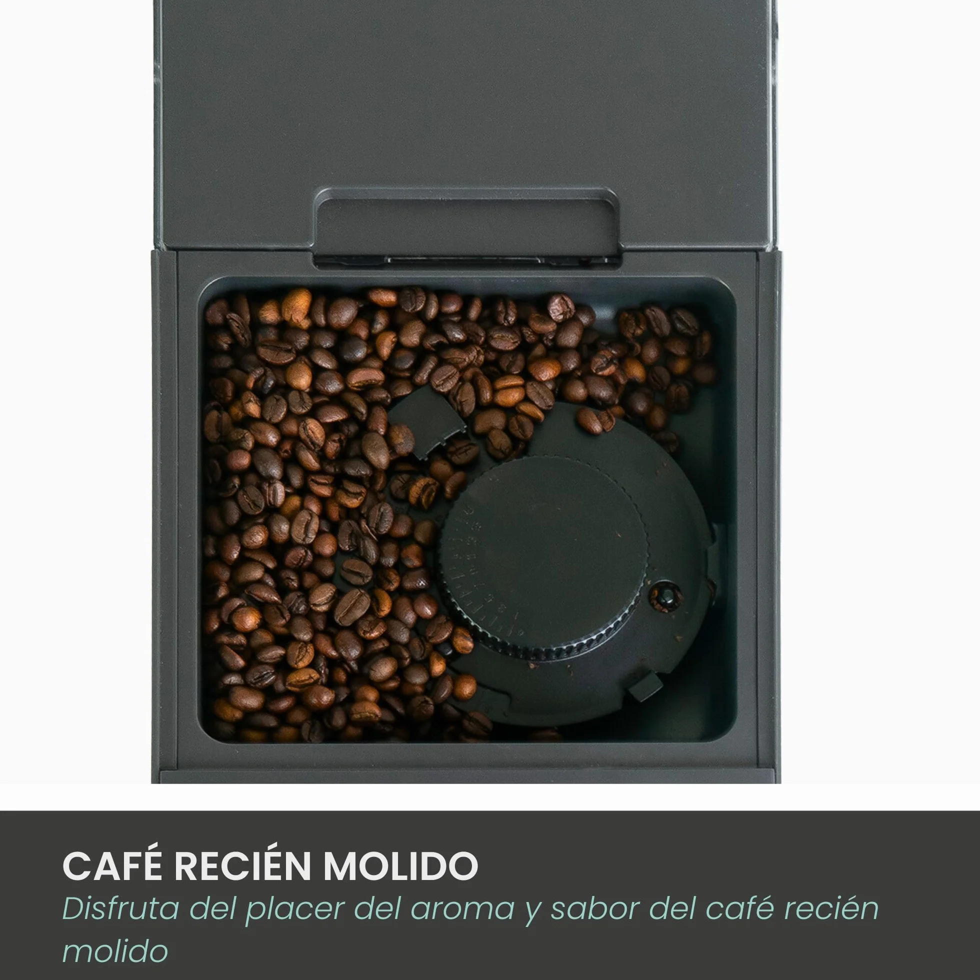 Jocca - Cafetera Superautomática 20 Bares, 1350W, Depósito 1,5L, Molinillo Integrado 15 Niveles, Vaporizador de Leche, Funciones Espresso, Doble Espresso y Americano, Sistema de Autolimpieza