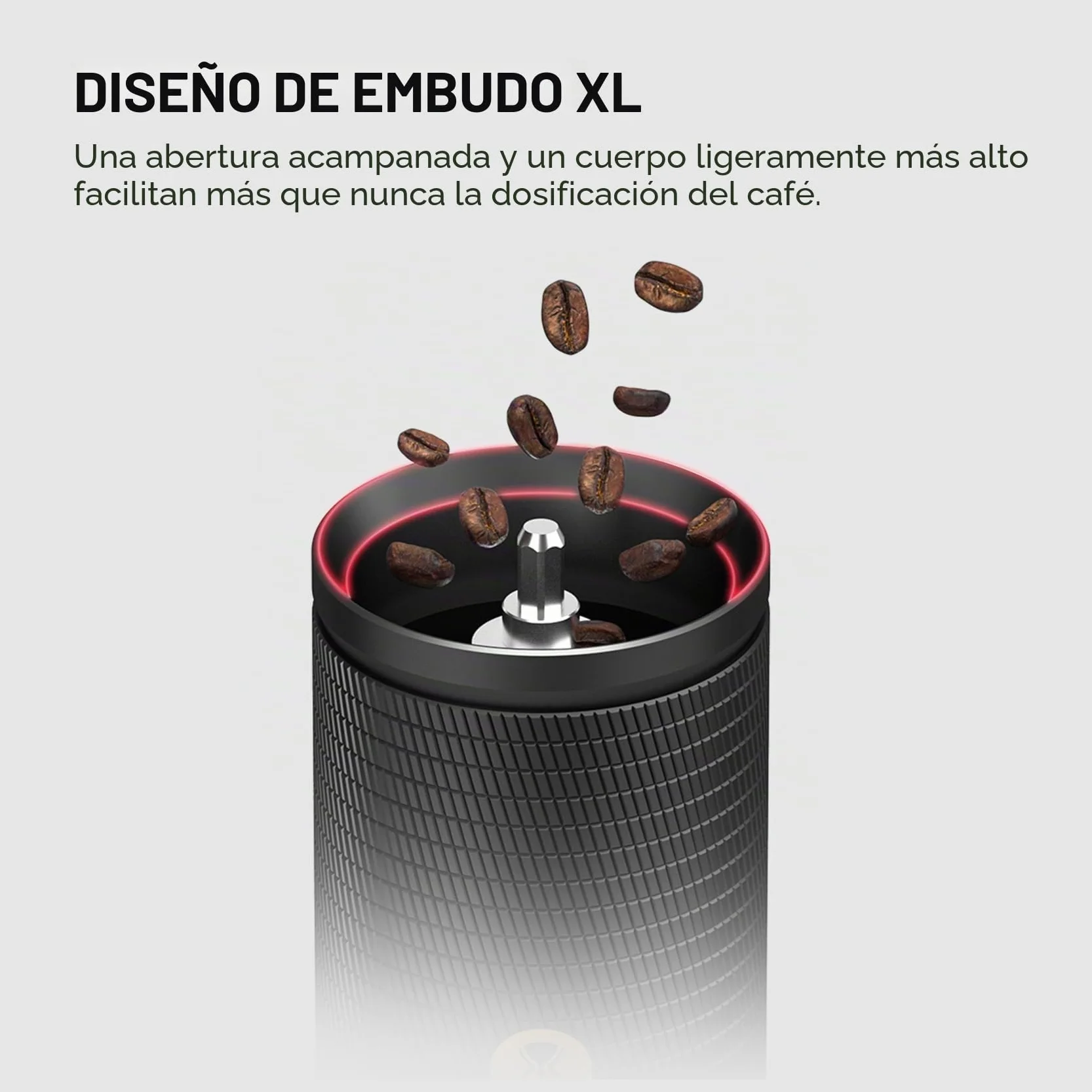 TIMEMORE C5 ESP Pro Molinillo de Café Manual con Fresa Cónica S2C-042-III, Ajuste de Precisión de 0,015mm, Molinillo de Café Manual Portátil Todo-Metal para Espresso/Prensa Francesa/Método de Vertido