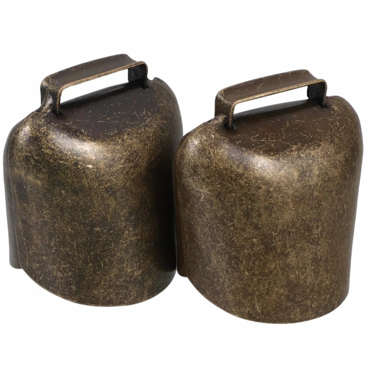 EXCEART Campanas de hierro gruesas 2 piezas para oveja caballo vaca decoración alarma