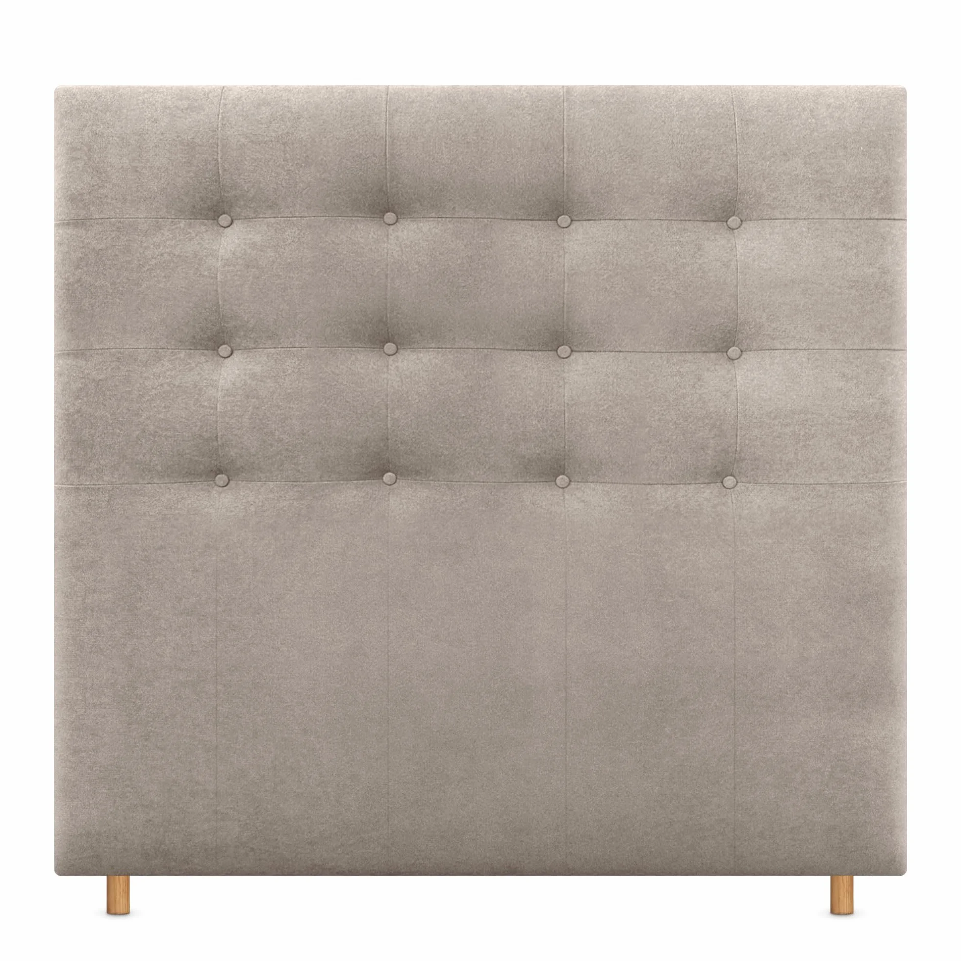DHOME Cabecero Capitoné hasta el Suelo 150x120cm Tela Beige Tapizado ACUALINE para Cama