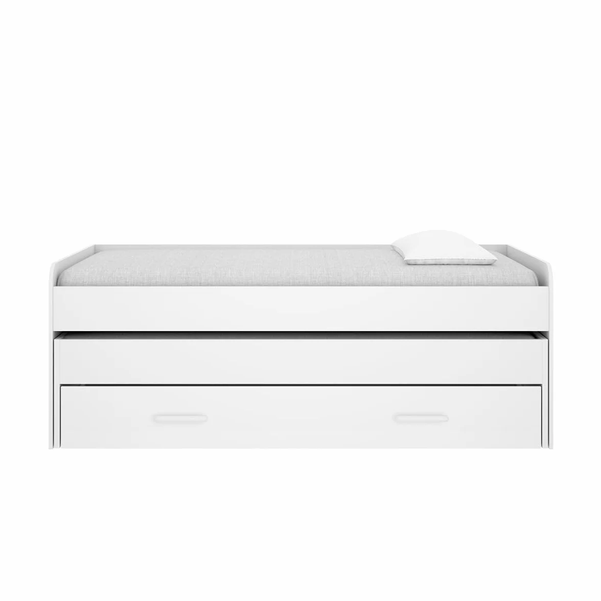 DEKIT Grupo RIMOBEL - Cama COMPACTA 190X90 - PEMA - - Blanco - 70x200x98cm
