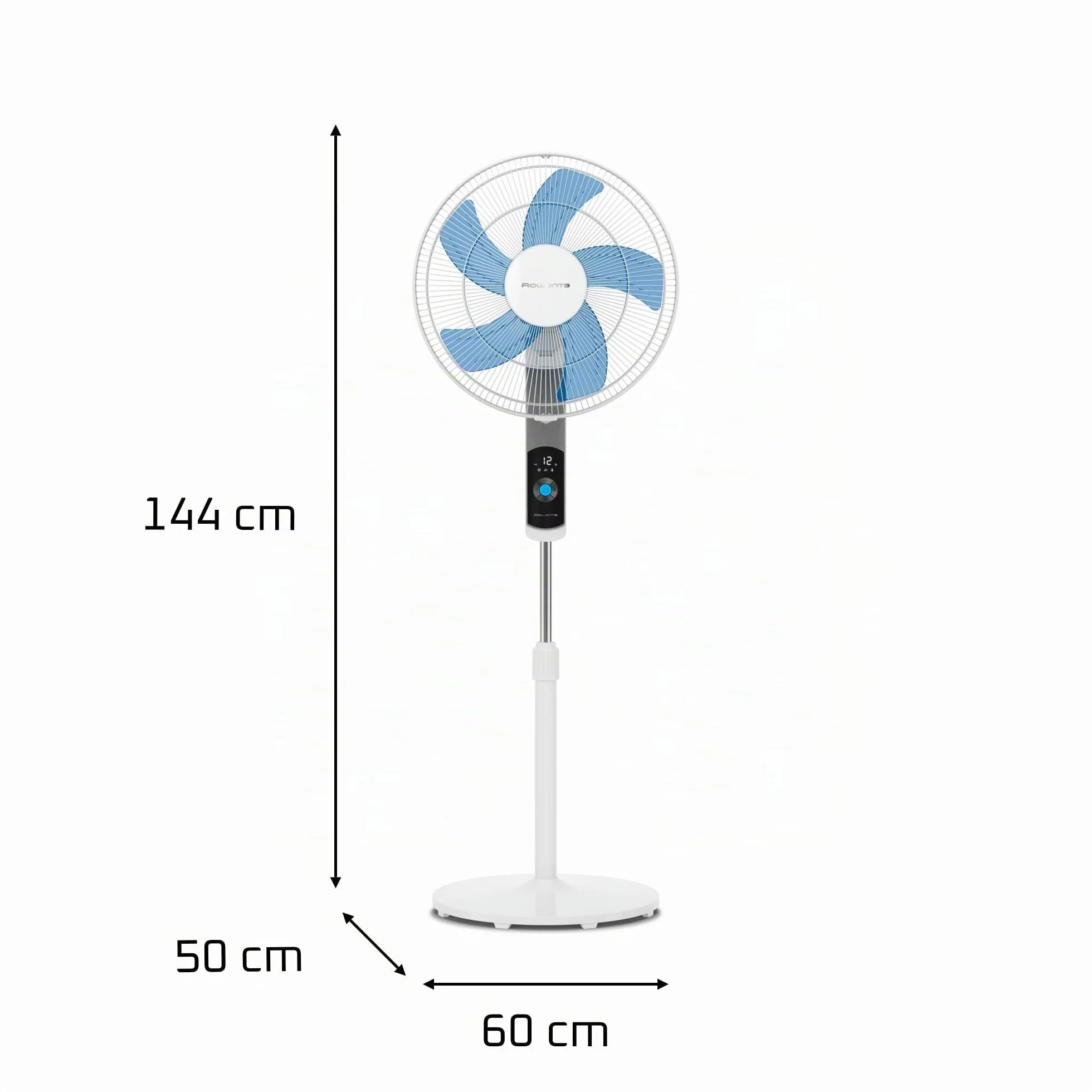 Rowenta Turbo Silence VU5650 Ventilador de pie 35 dB 12 velocidades blanco