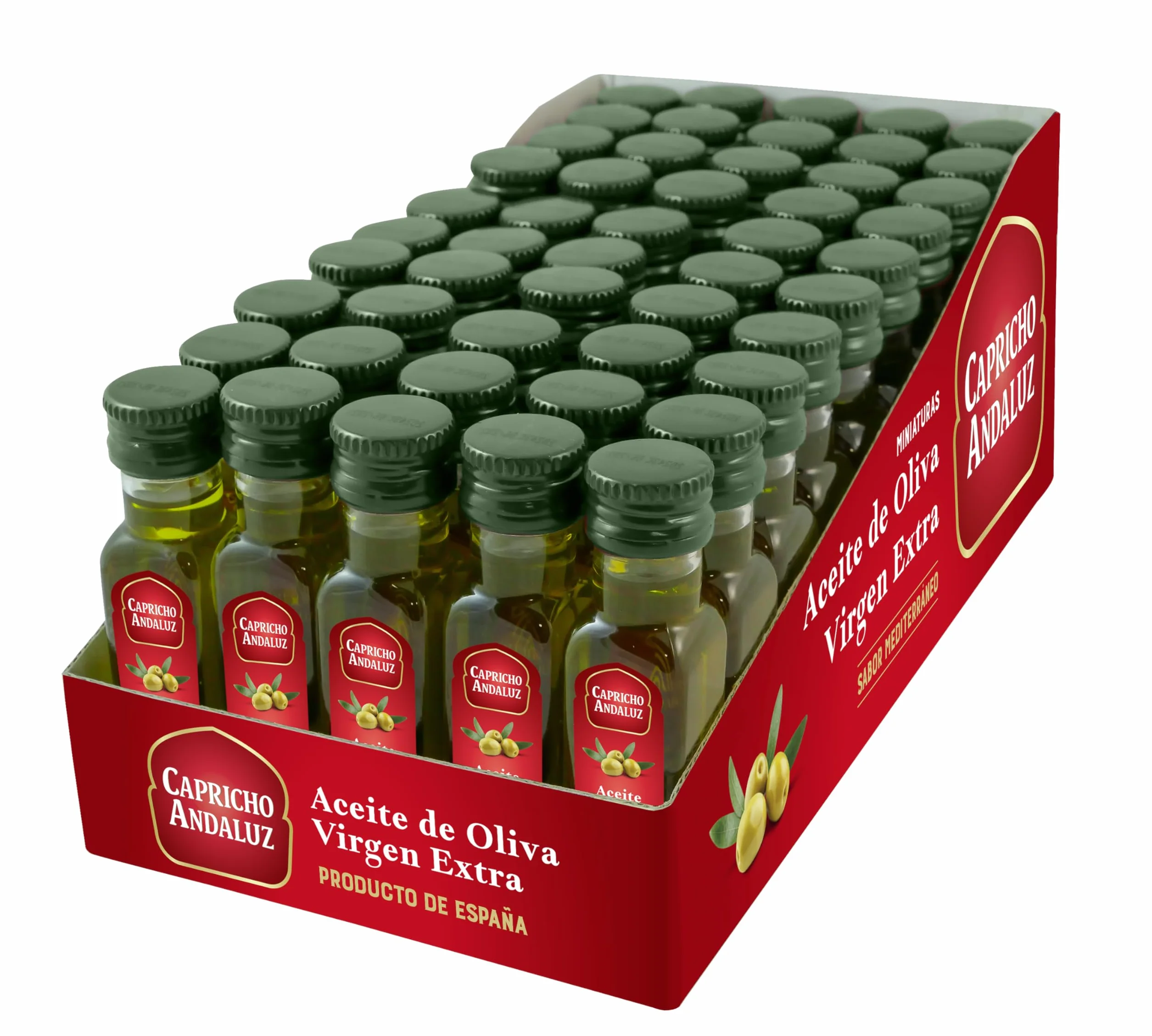 Aceite de Oliva Virgen Extra Capricho Andaluz 20ml Bandeja 50 Unidades Monodosis