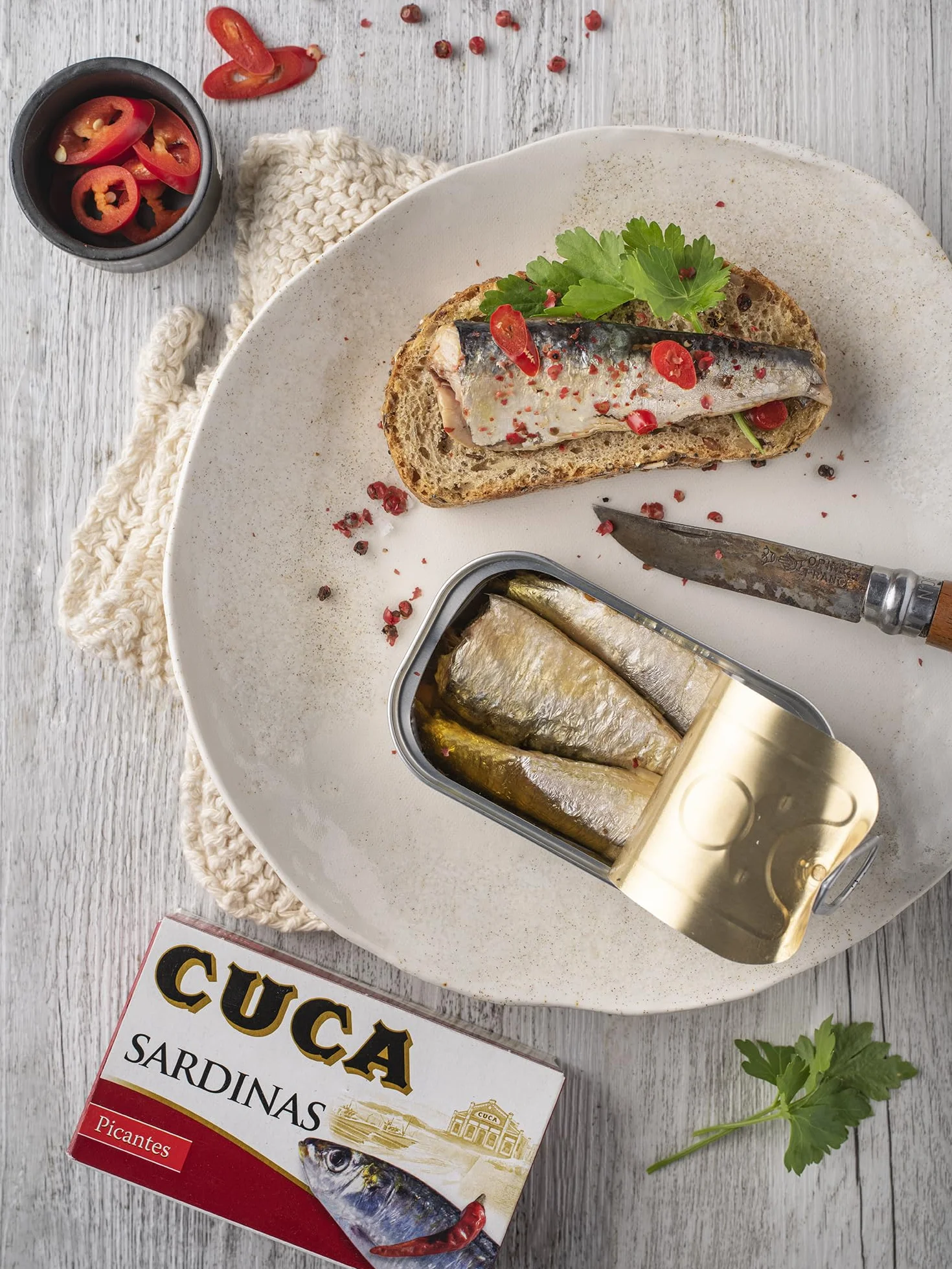 Cuca Sardinas en conservas picantes Pack 5 latas 120gr