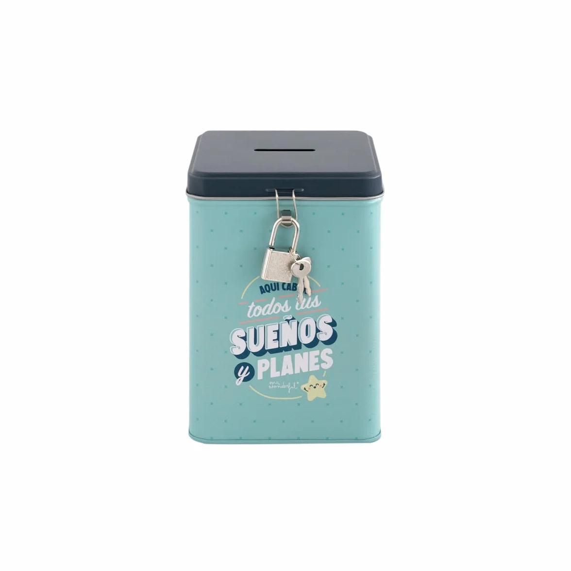 Mr. Wonderful Hucha Aquí caben Todos Tus Planes y sueños Multicolor
