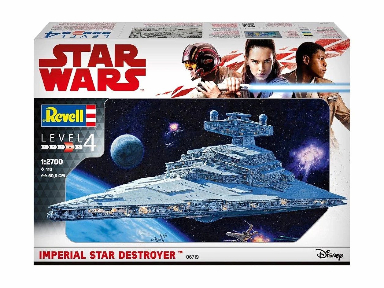 Revell 06719 Maqueta de, Star Wars 1: 2700 – Imperial Star Destroyer, Niveles 4, orginalgetreue imitación con Muchos Detalles