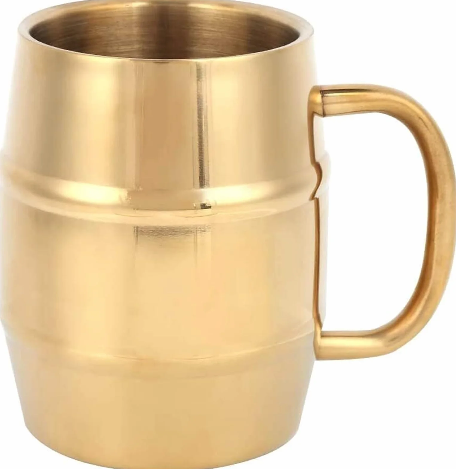 Jarras de cerveza personalizadas Jarras, Jarras de cerveza, Jarras de cerveza, Taza de café Tazas de café Taza de agua de acero inoxidable de doble capa for el hogar Taza de cerveza de café Taza de té