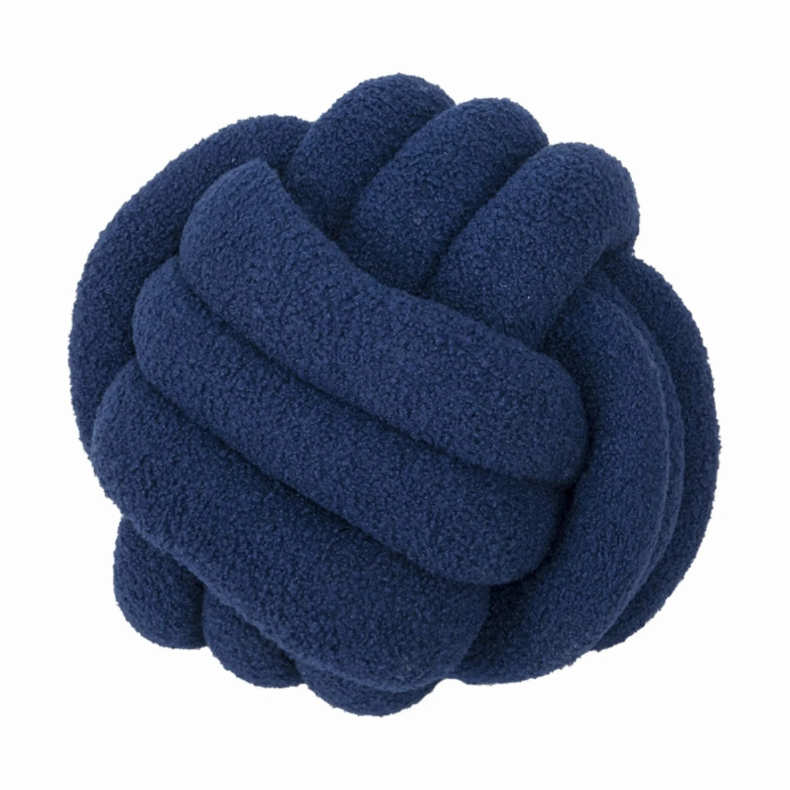 Fay Bless Cojín redondo suave hecho a mano azul profundo 28 cm para dormitorio cama sala de estar