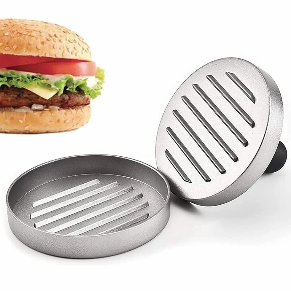 Hamburguesas Molde Prensa Antiadherente Aluminio Burger Maker Prensador Barbacoa Utensilios Cocina