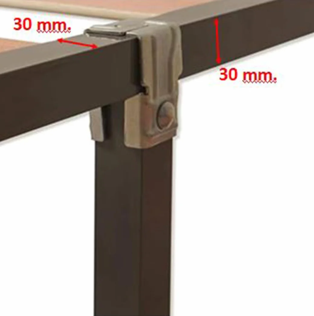 IMEX EL ZORRO - Juego 4 Patas para Somier Sin Ruedas | 275x30x30 mm | Soporte Estable y Resistente para Somieres