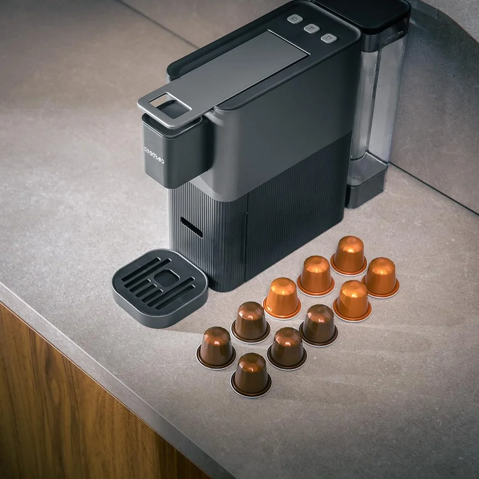 Cecotec Cafetera de Cápsula Power Caps 20, 1400W, 20 Bares, Compatible Nespresso, Depósito 700ml